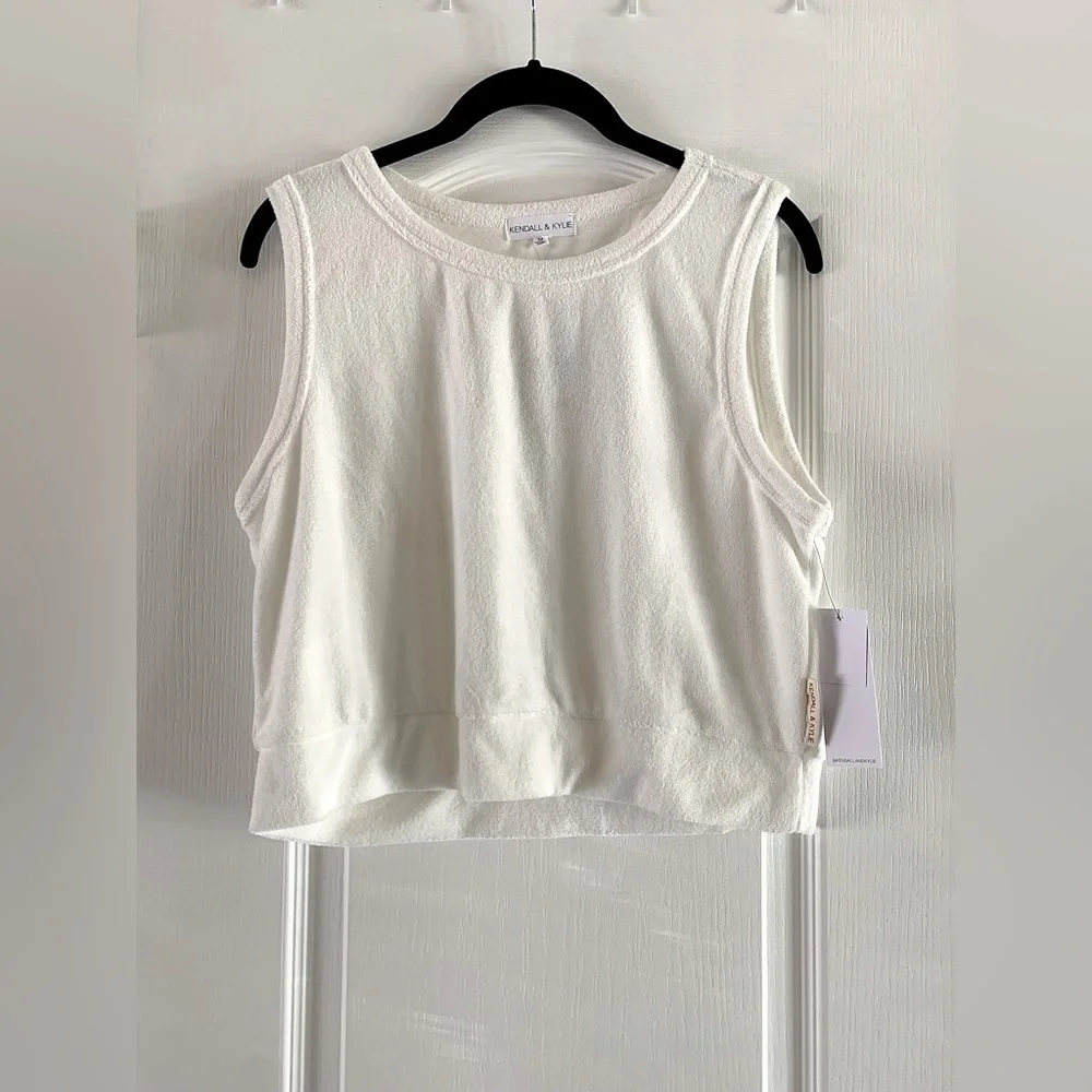 kendall + kylie white terrycloth 3-piece set ♡ nwt - Picture 4 of 9
